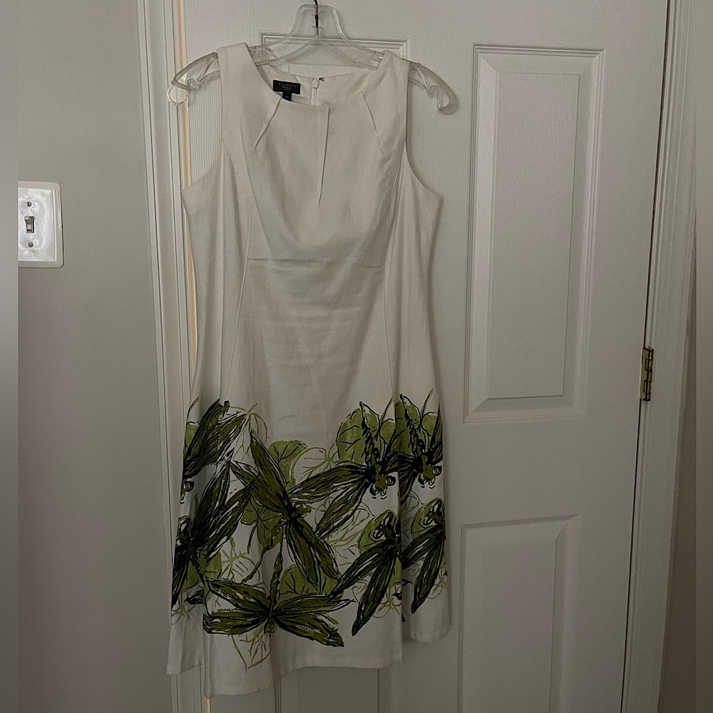 Talbots linen shift dress